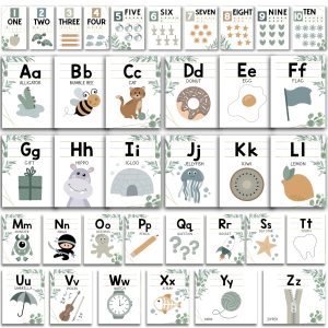Alphabet Bulletin Board Set | Classroom Supplies | Educational Decor - Neutral
